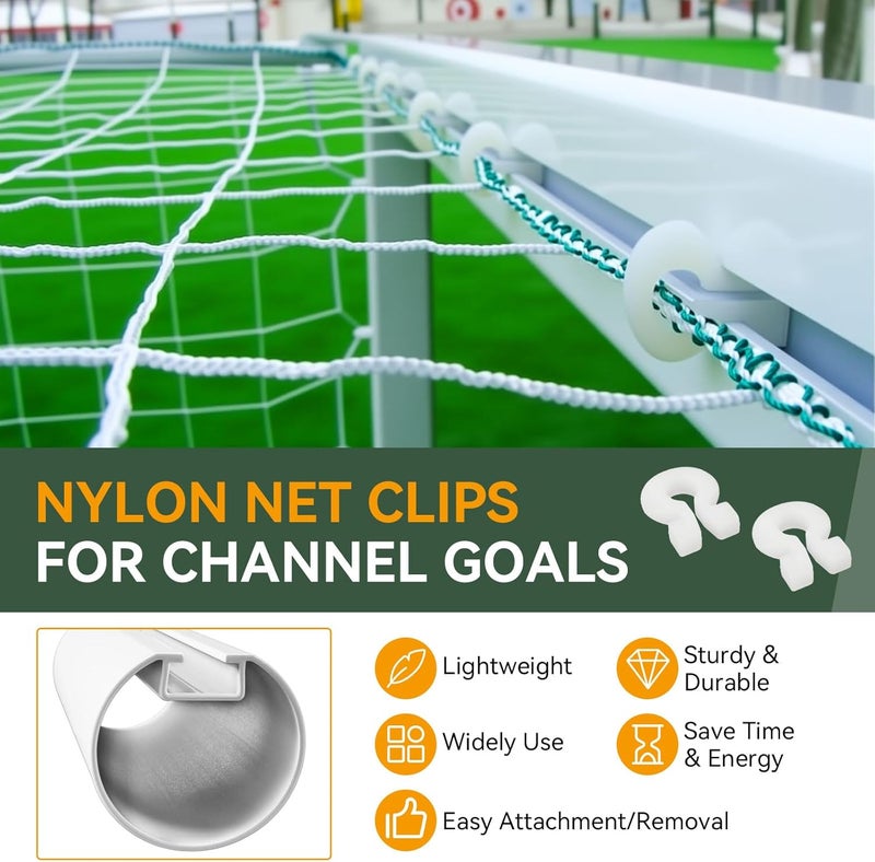 HEBRAR Soccer Net Clips for Goal, Durable Nylon Soccer Goal Net Clips, Soccer Goal Clips Fit for Most Goal Net Systems Games Playgrounds, Football Net Clips for Soccer Net Accessories 50 PCS - Image 5